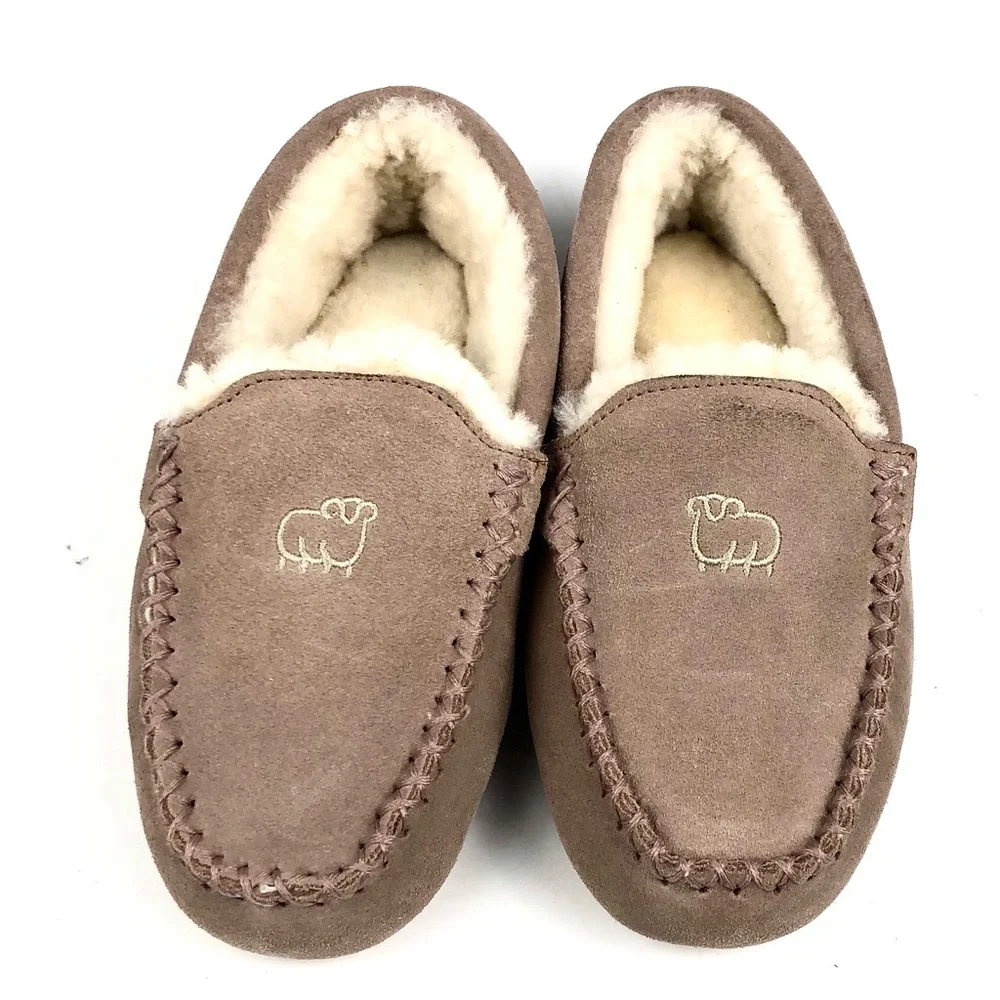 Lamo Kids Australian Sheepskin Moccasin Slipper 5